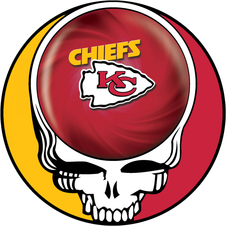 Kansas City Chiefs skull logo DIY iron on transfer (heat transfer)